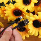 Het nylon vlechtte 1.2M Magnetic Mini Usb Charging Cable
